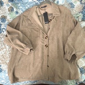 Nasty gal oversized corduroy top